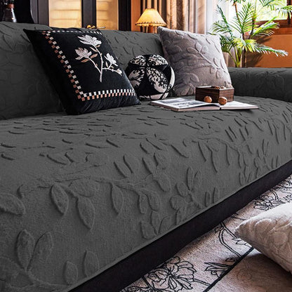 Čupavi list pliš prekrivači za sofu