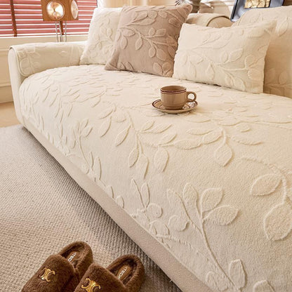 Čupavi list pliš prekrivači za sofu