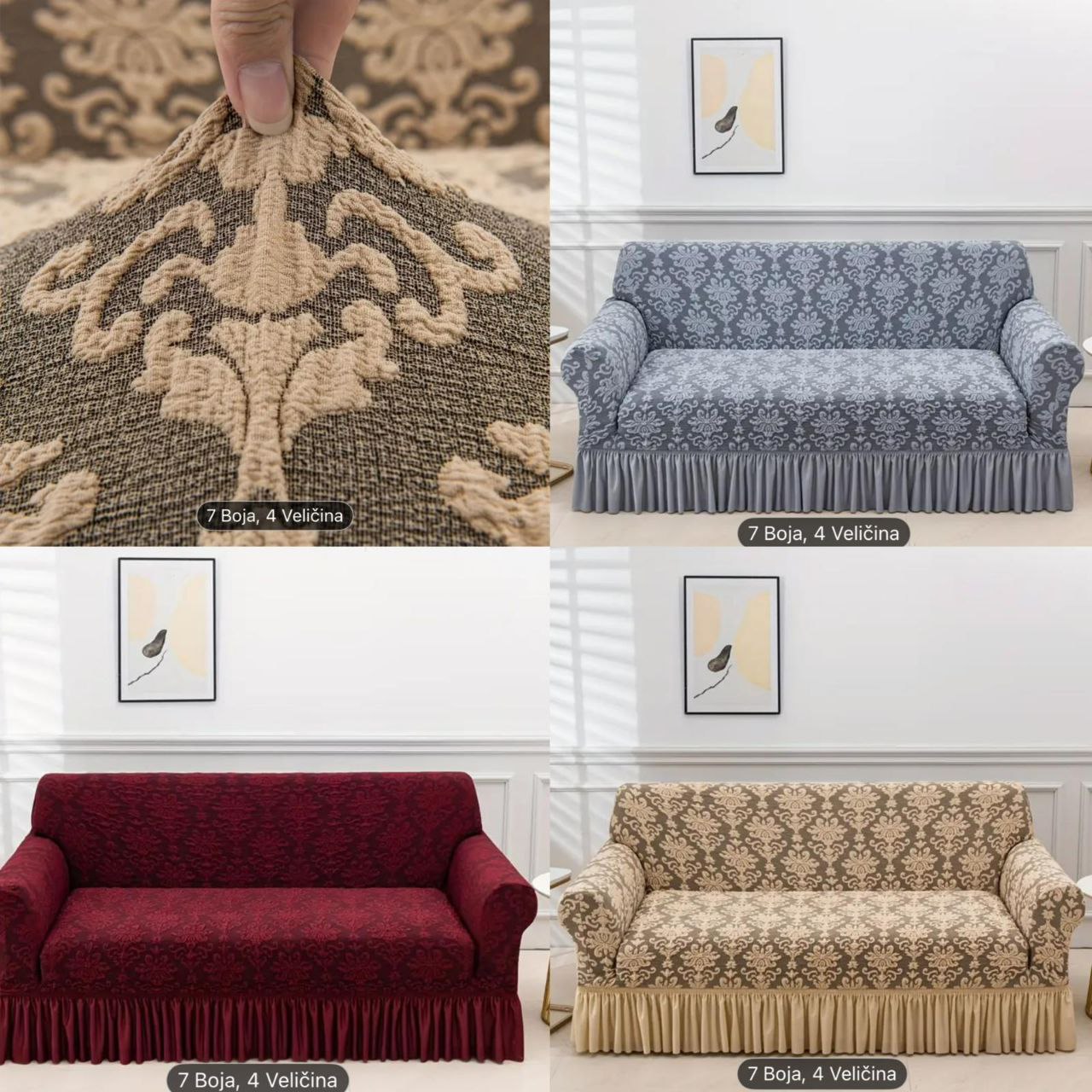 Dekorativne navlake za trosjed, dvosjed, fotelje