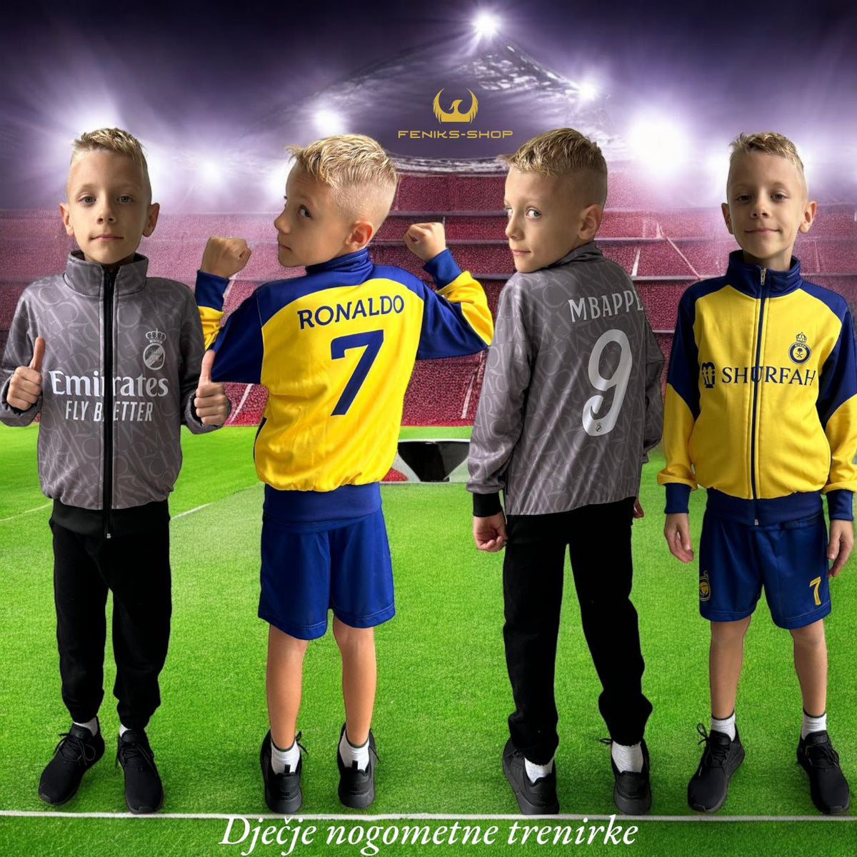 Dječja trenirka gornji dio Ronaldo/Mbappe - Feniks-shop