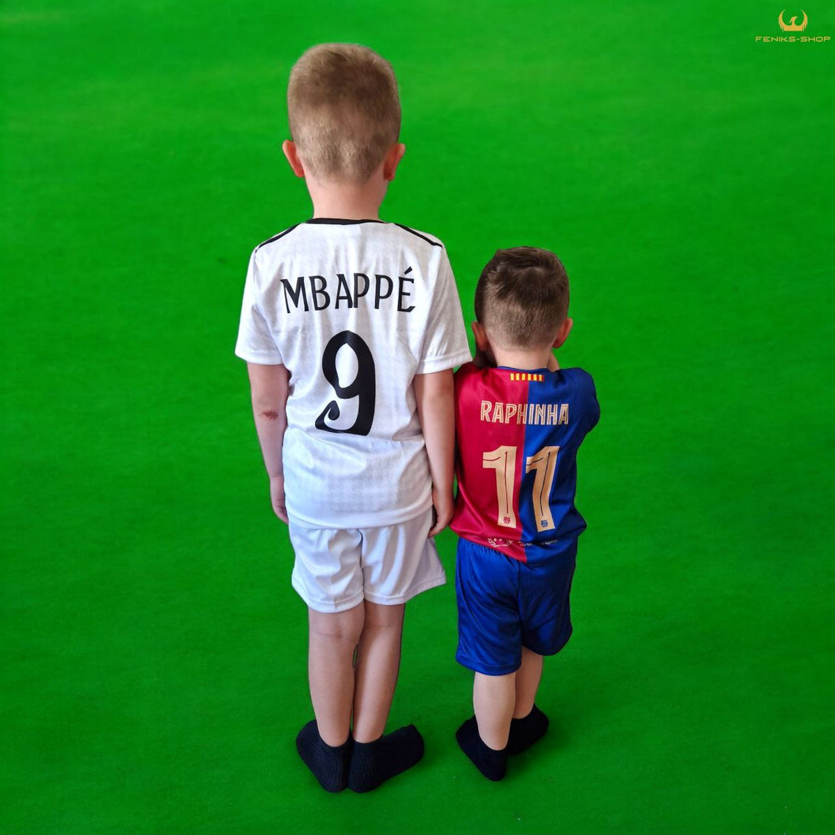 Dječji nogometni dres komplet Mbappe - Raphinha – slika 2