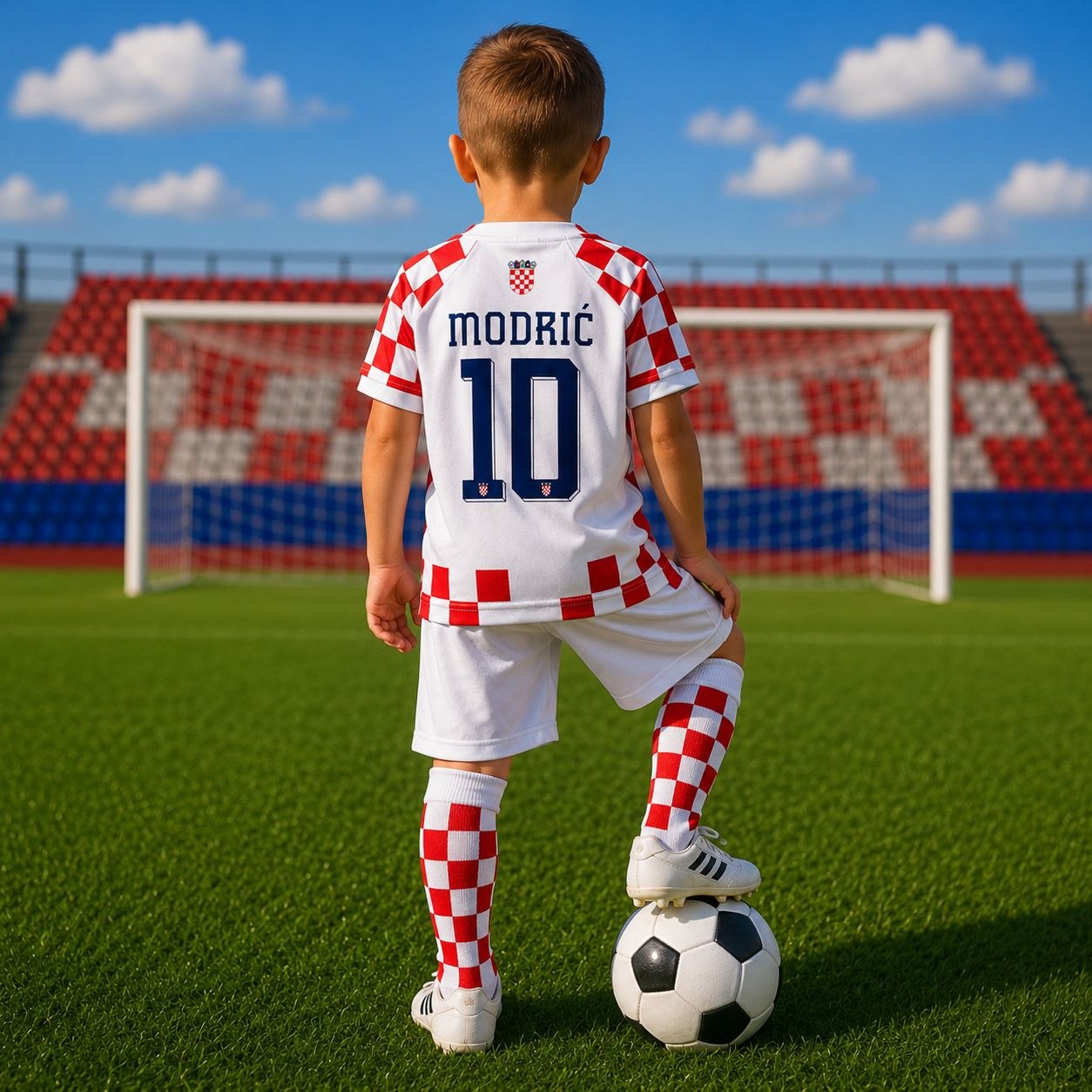 Dječji nogometni dres Modrić Home - kompleti