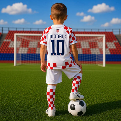 Dječji nogometni dres Modrić Home - kompleti