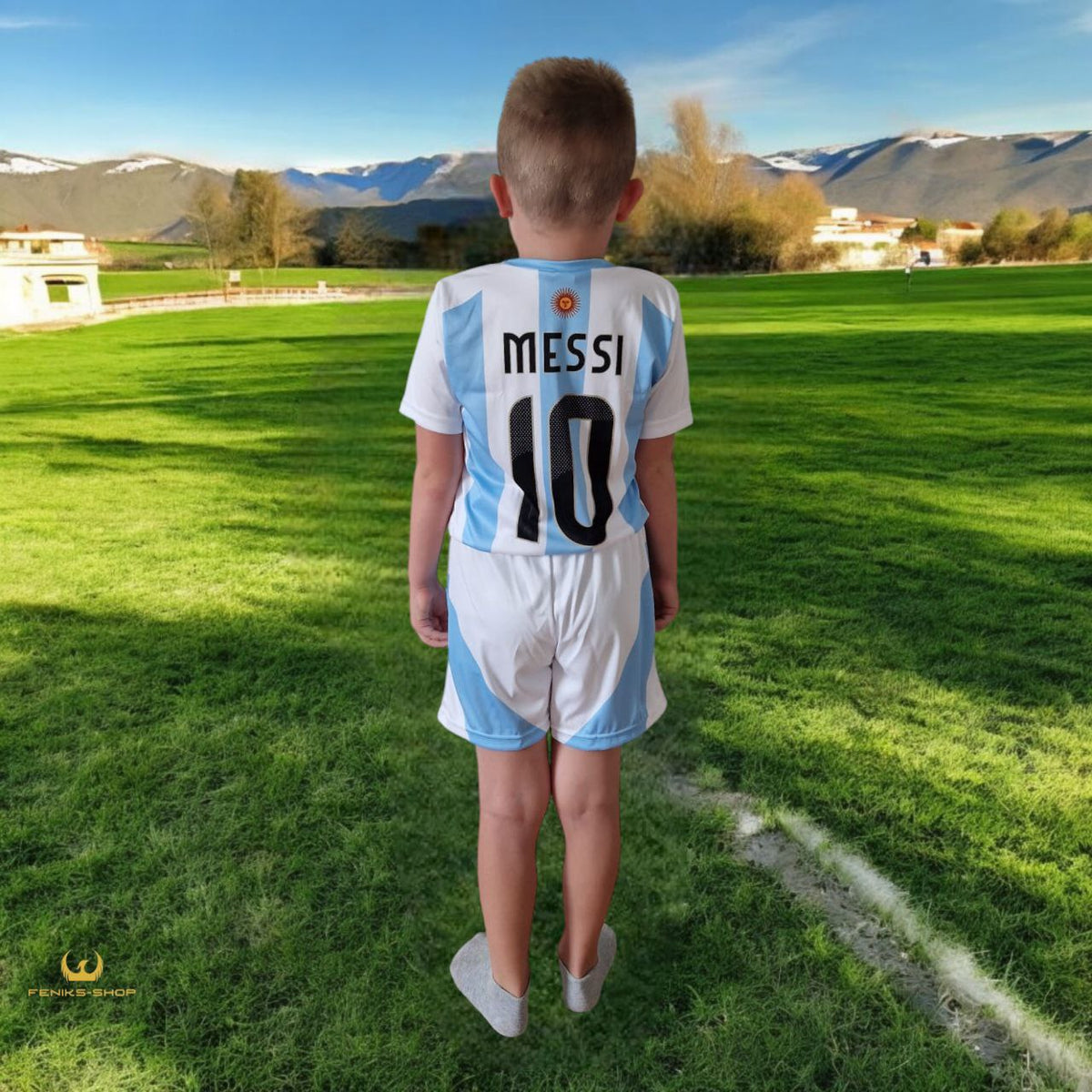Dječji nogometni dres komplet Messi - Argentina – slika 2