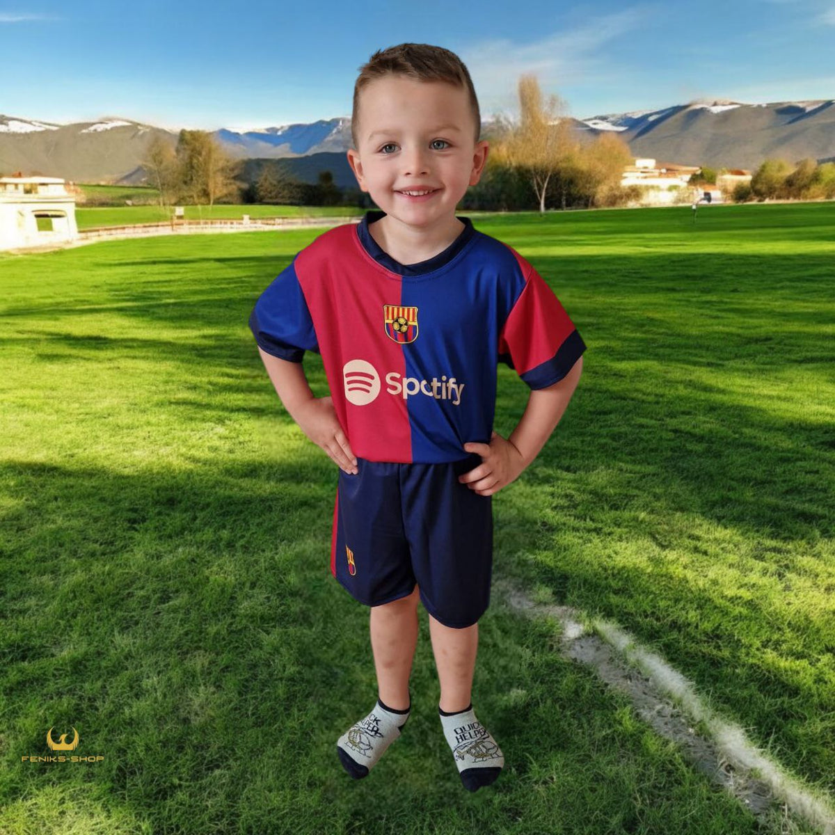 Dječji nogometni dres komplet Yamal - Barca