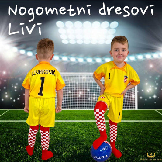 Dječji nogometni dresovi "Livaković" ( Kompleti ) - Feniks-shop