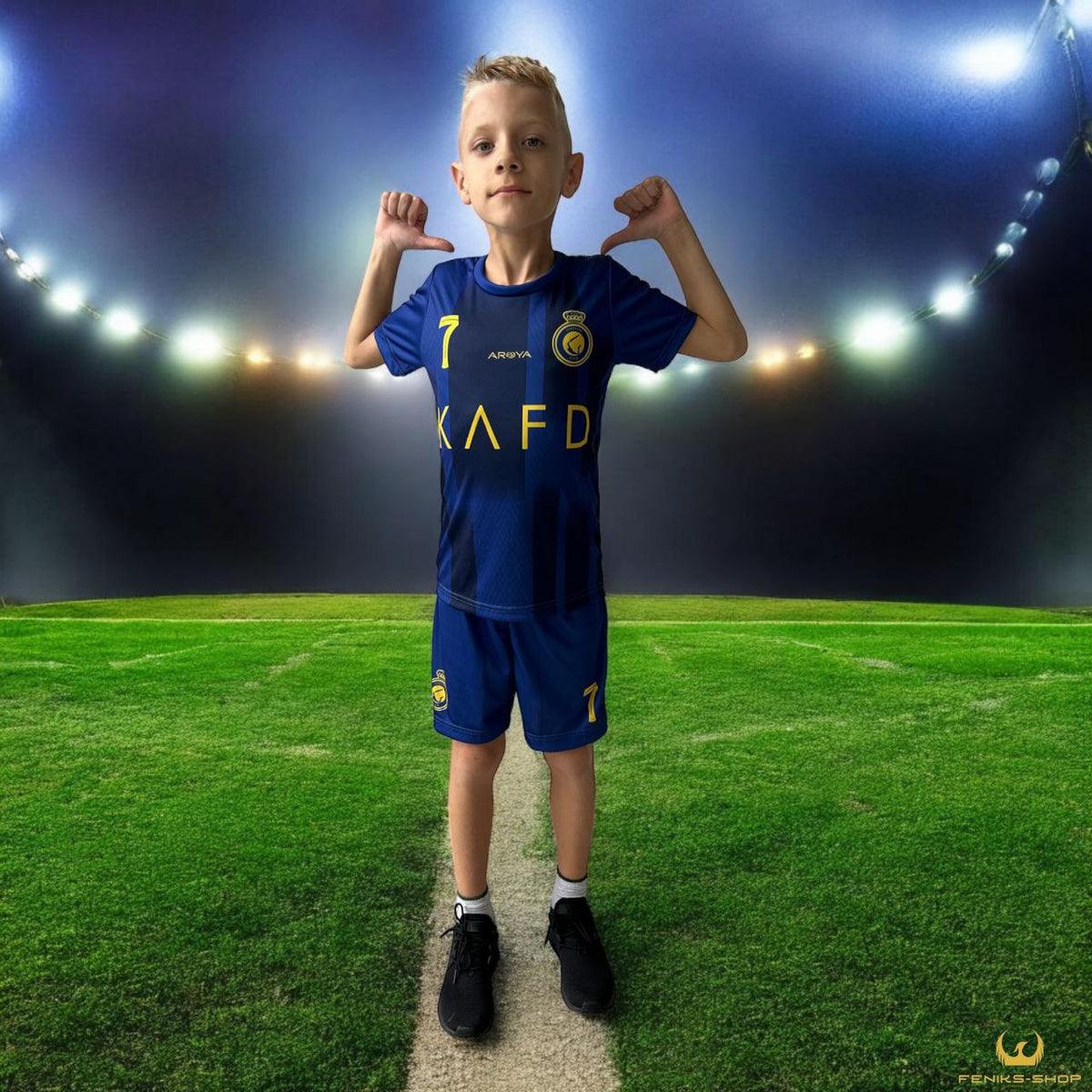 Dječji nogometni komplet Ronaldo ( plavi ) - Feniks-shop