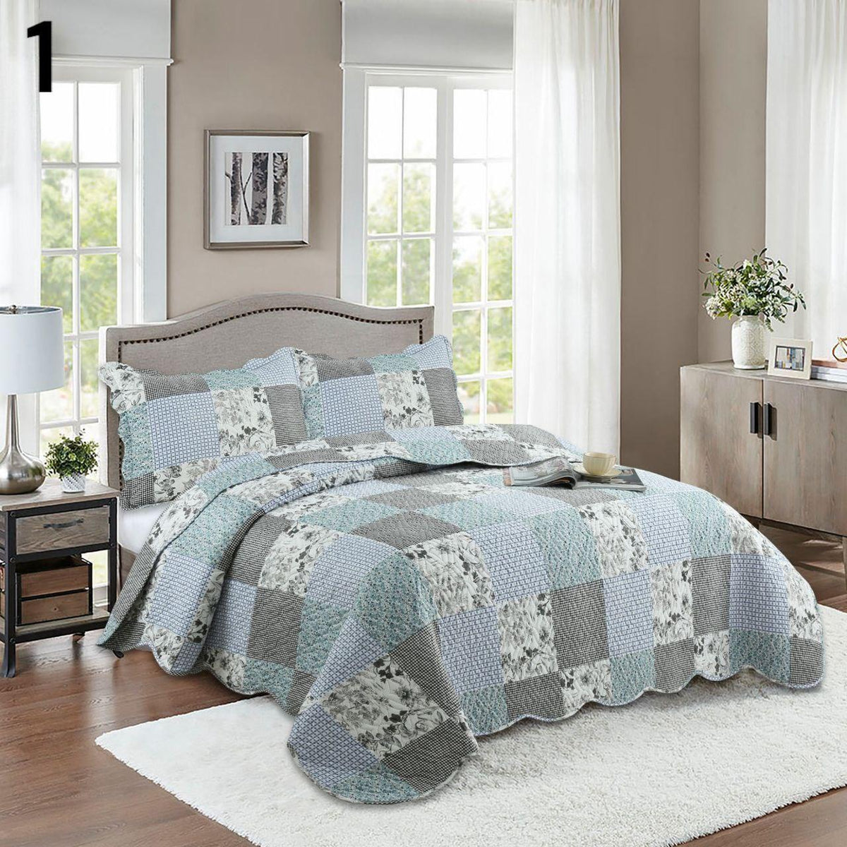 Elegantni prekrivač s uzorcima 220x240cm + 2 jastučnice gratis - Feniks-shop