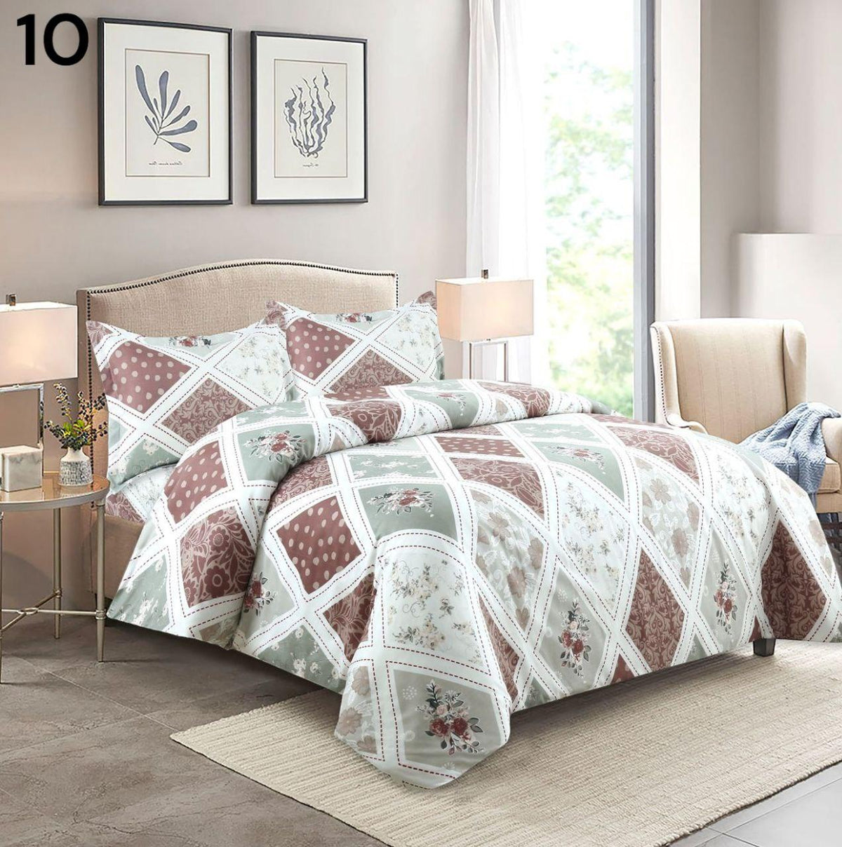 Elegantni prekrivač s uzorcima 220x240cm + 2 jastučnice gratis - Feniks-shop