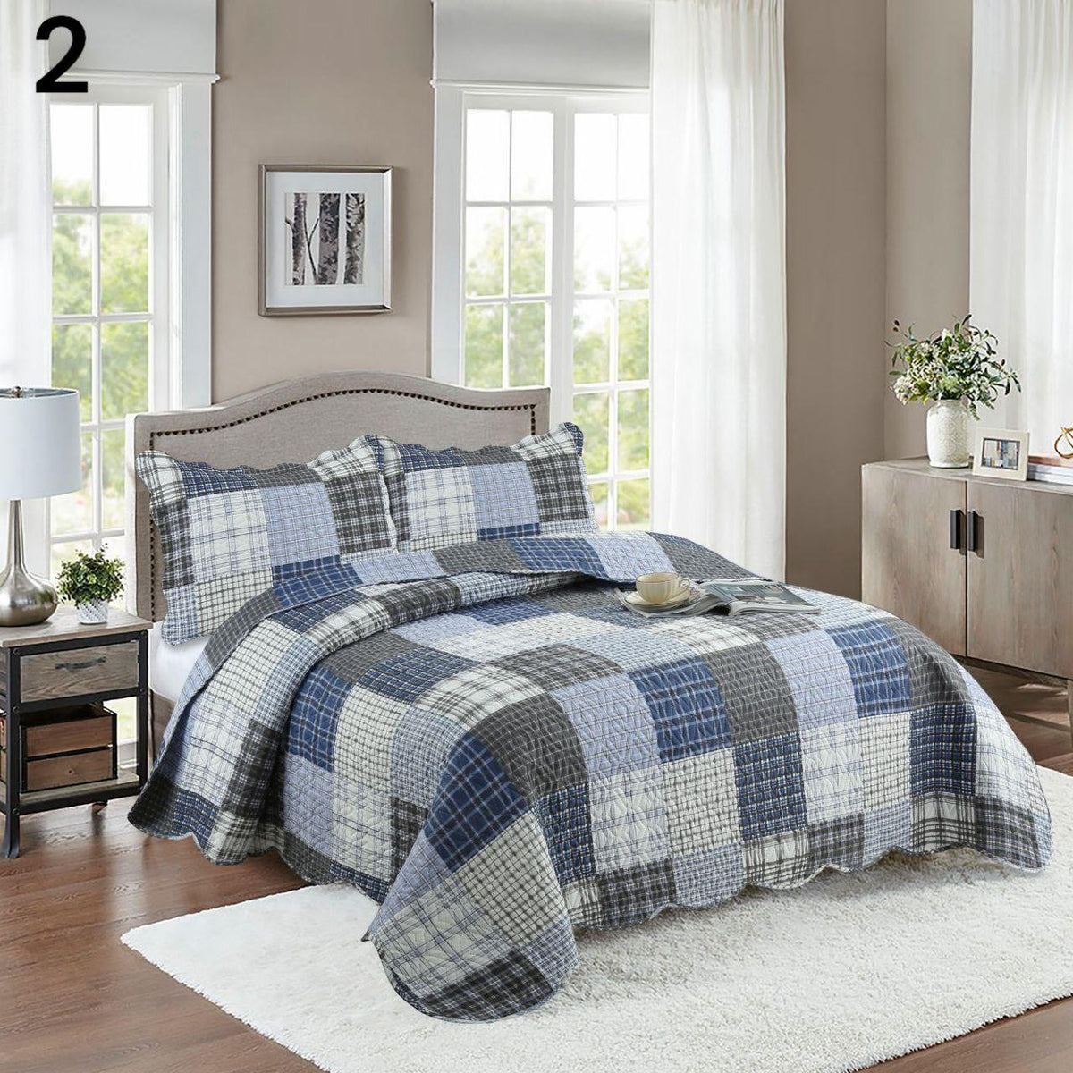 Elegantni prekrivač s uzorcima 220x240cm + 2 jastučnice gratis - Feniks-shop