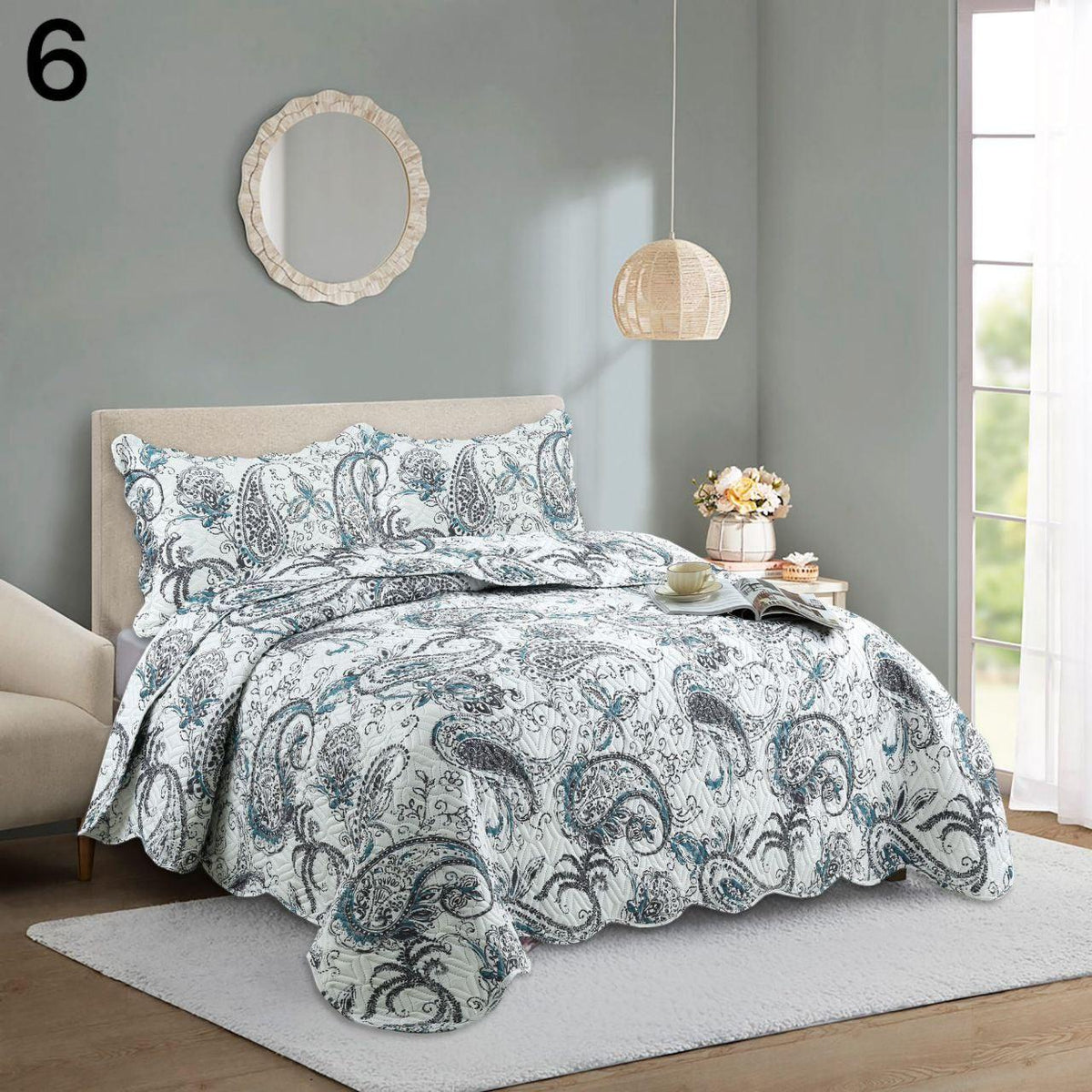 Elegantni prekrivač s uzorcima 220x240cm + 2 jastučnice gratis - Feniks-shop