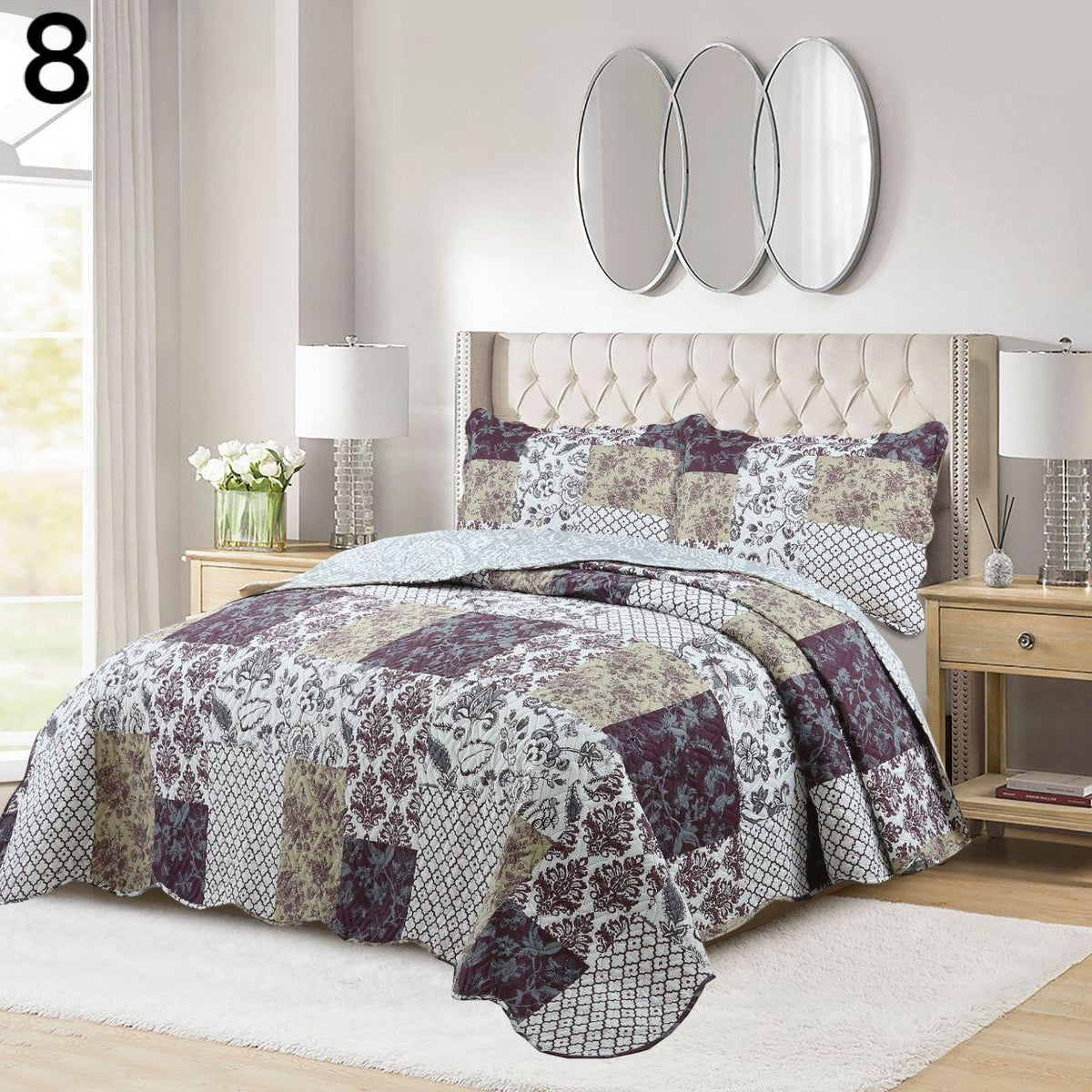 Elegantni prekrivač s uzorcima 220x240cm + 2 jastučnice gratis - Feniks-shop
