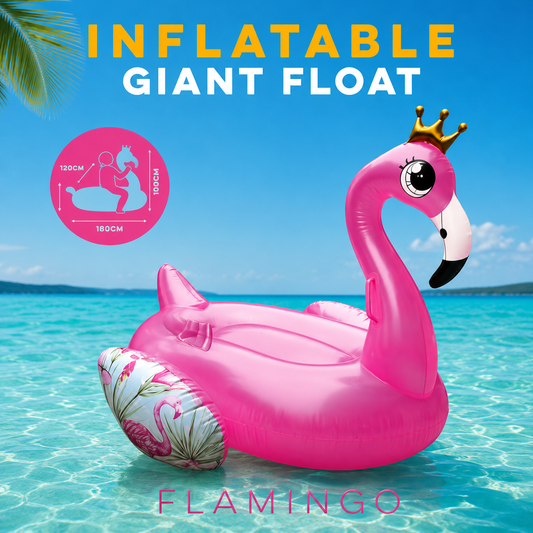 Flamingo sa krunom na napuhavanje