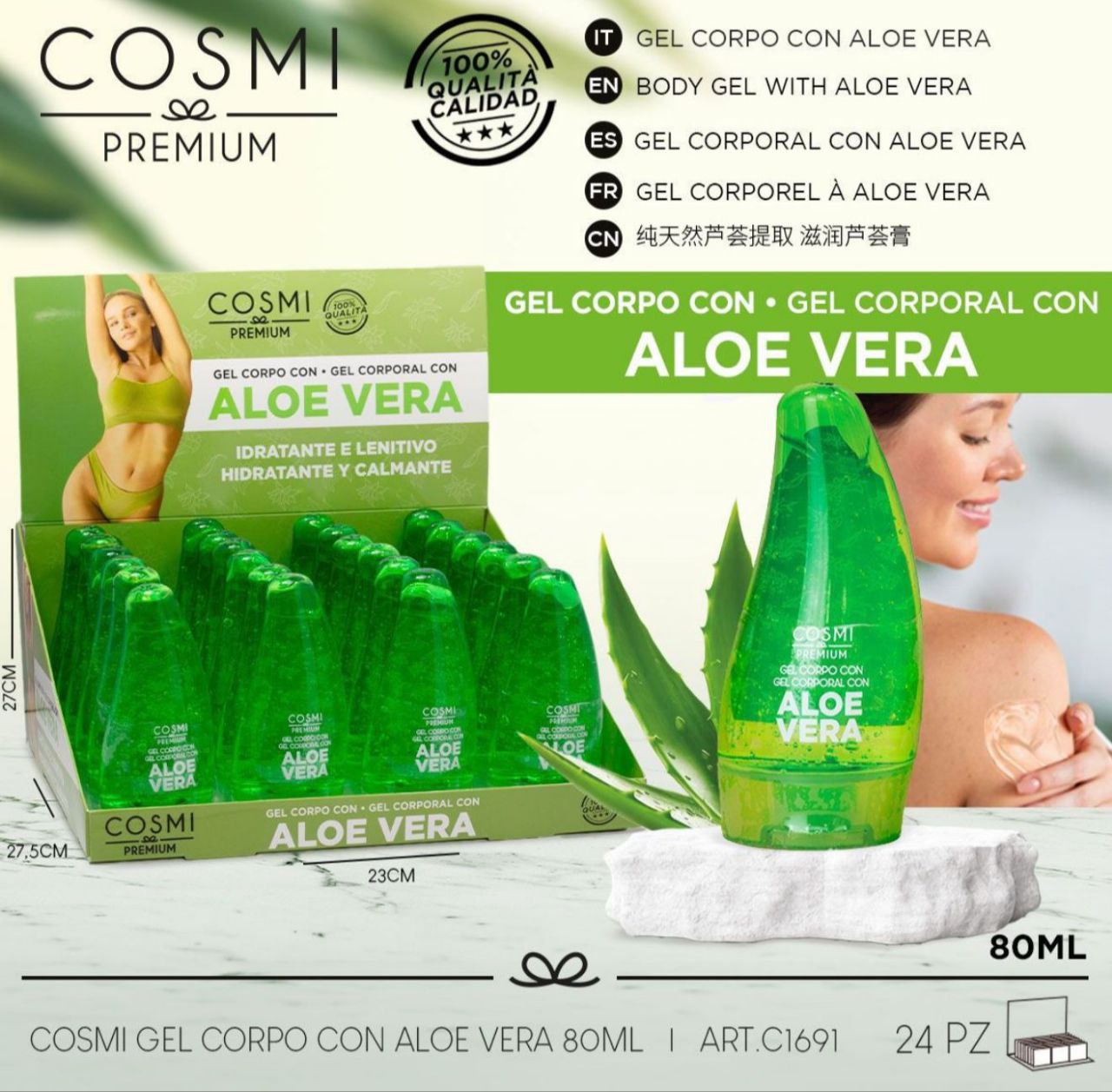 Gel za tijelo s aloe verom – hidratantni i umirujući gel (80 ml)