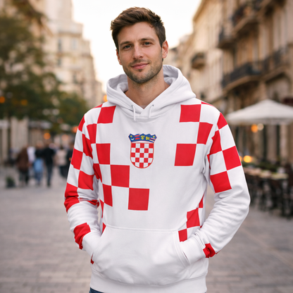 Hrvatska duga majica s kapuljačom