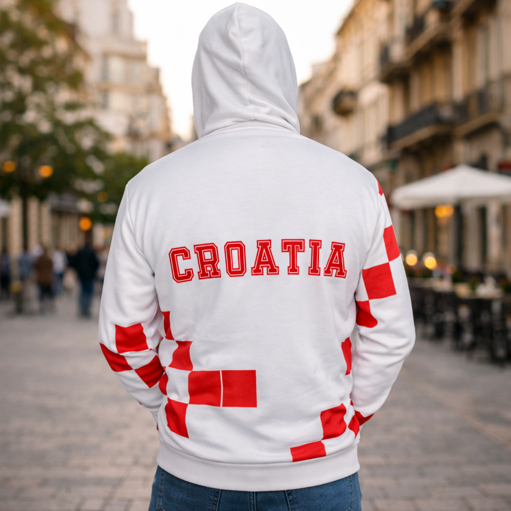 Hrvatska duga majica s kapuljačom