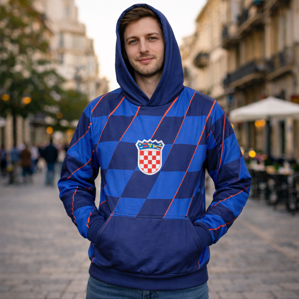 Hrvatska duga majica s kapuljačom