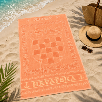 Hrvatski grb ručnik za plažu 180x100cm