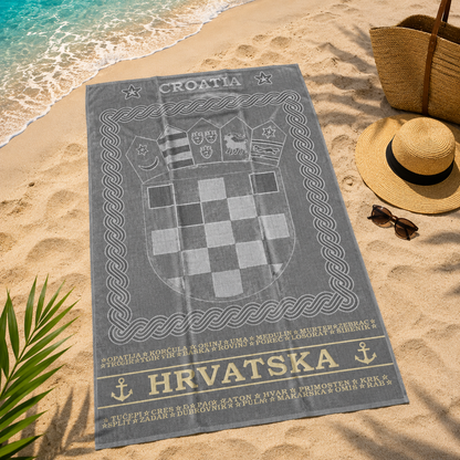Hrvatski grb ručnik za plažu 180x100cm