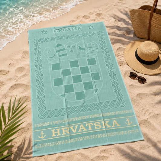 Hrvatski grb ručnik za plažu 180x100cm
