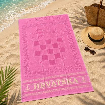Hrvatski grb ručnik za plažu 180x100cm