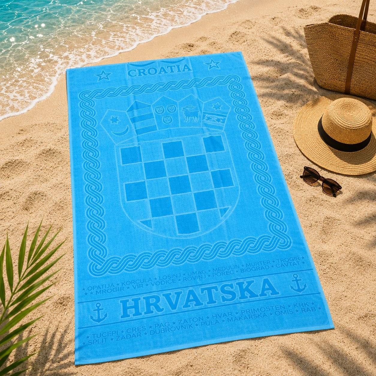 Hrvatski grb ručnik za plažu 180x100cm