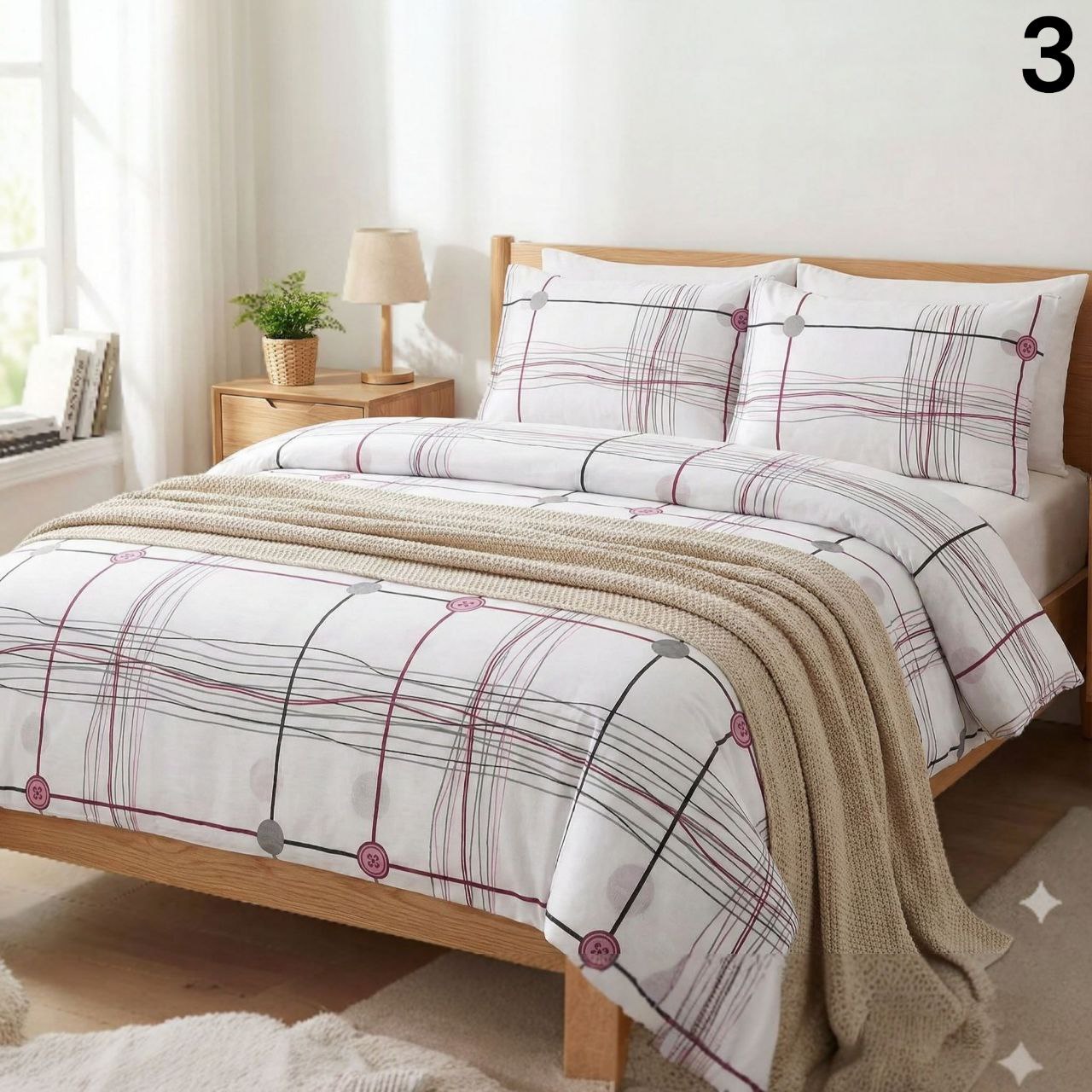 Istanbul Comfort pamučna posteljina 4-dijela 200x220cm