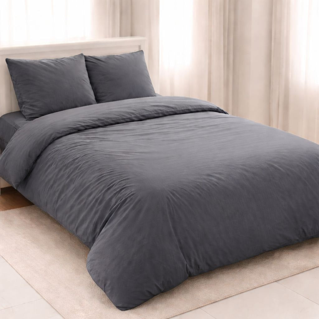 Jednobojna pamučna posteljina