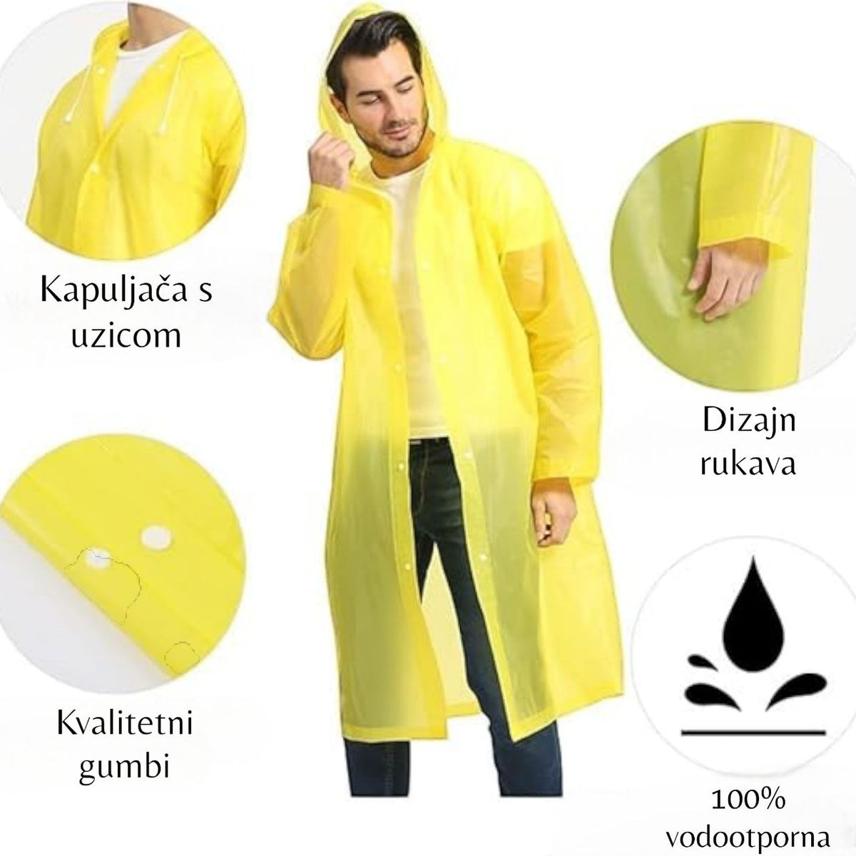 Kabanica s gumbima i kapuljačom - Feniks-shop