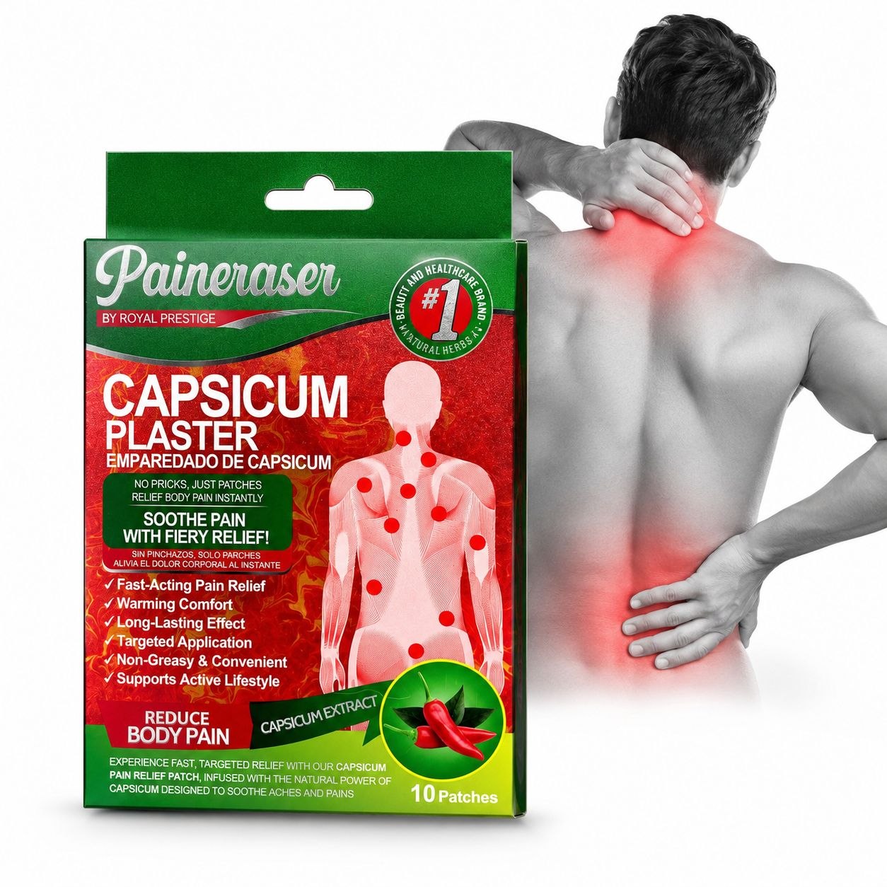 Kapsaicin flasteri protiv bolova – 30 kom