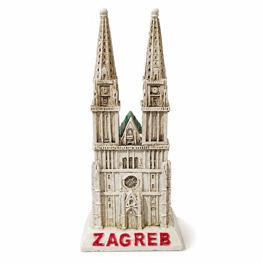 Keramička figurica Zagrebačke katedrale – Suvenir Zagreb (12 cm)