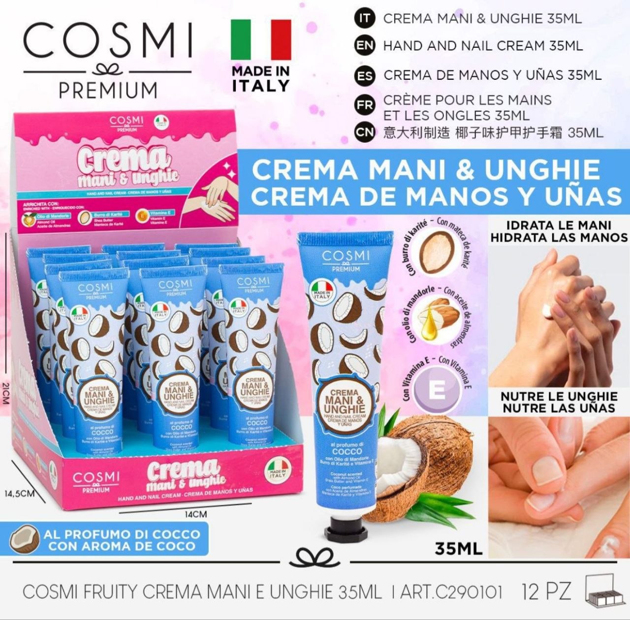 Krema za ruke i nokte – kokos 35 ml