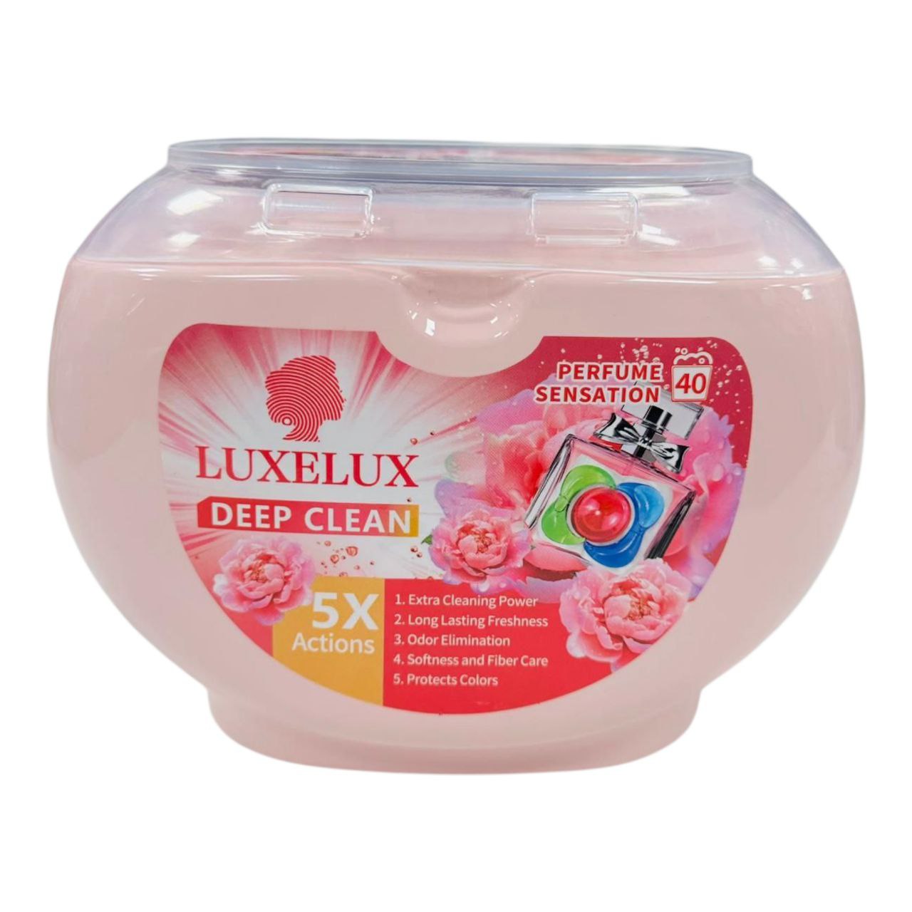 LUXELUX Deep Clean kapsule za pranje rublja – Perfume Sensation, 40 kom