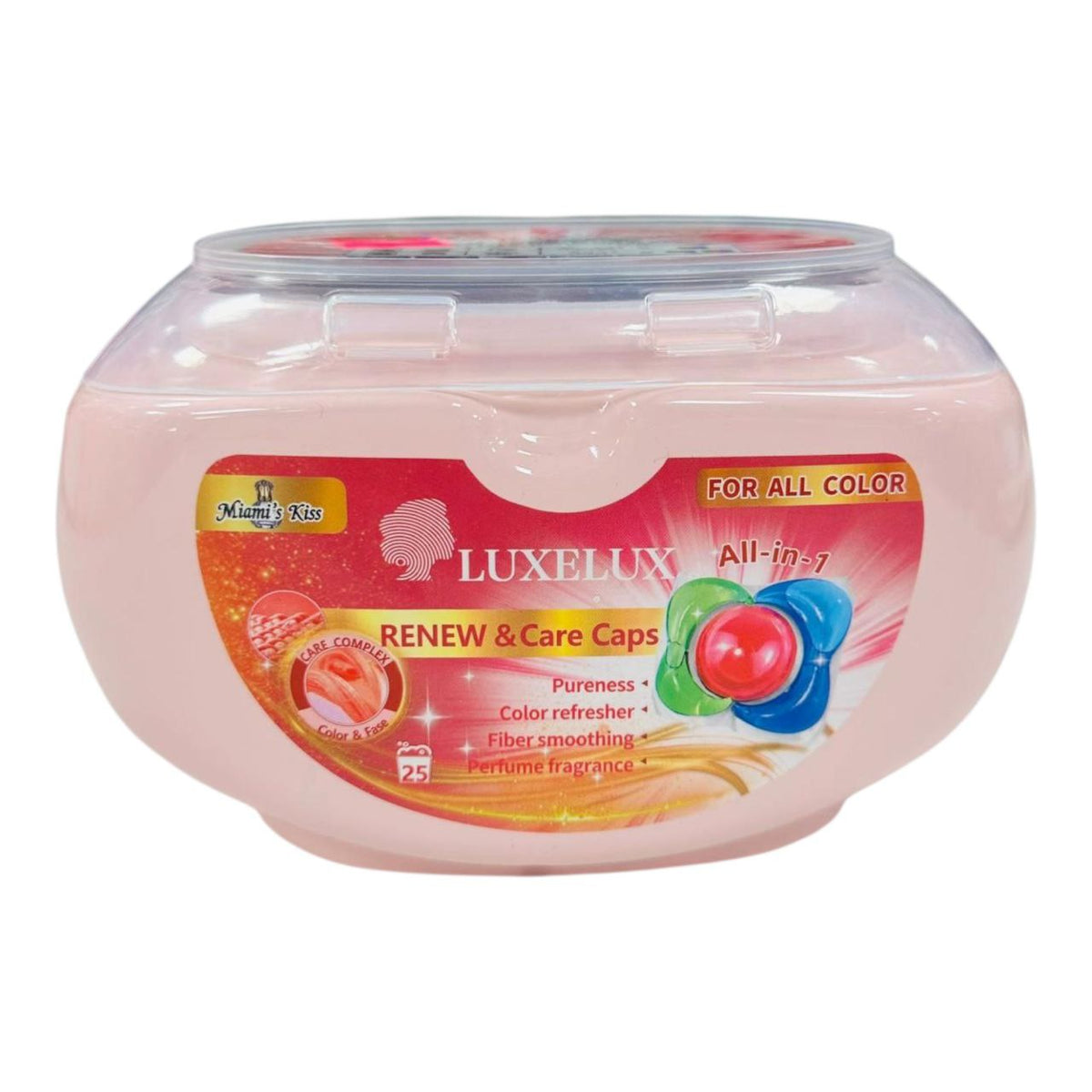 LUXELUX Renew & Care kapsule za pranje – Miami’s Kiss, 25 kom