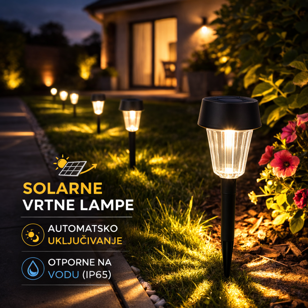 Led solarna svjetiljka za vrt 4-8-12 kom