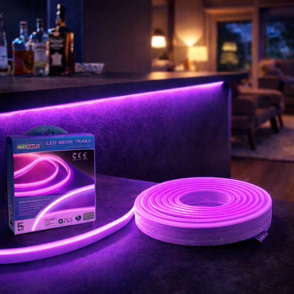 Led neon vodootporna traka 5 m ( 6 boja ) bez utikača