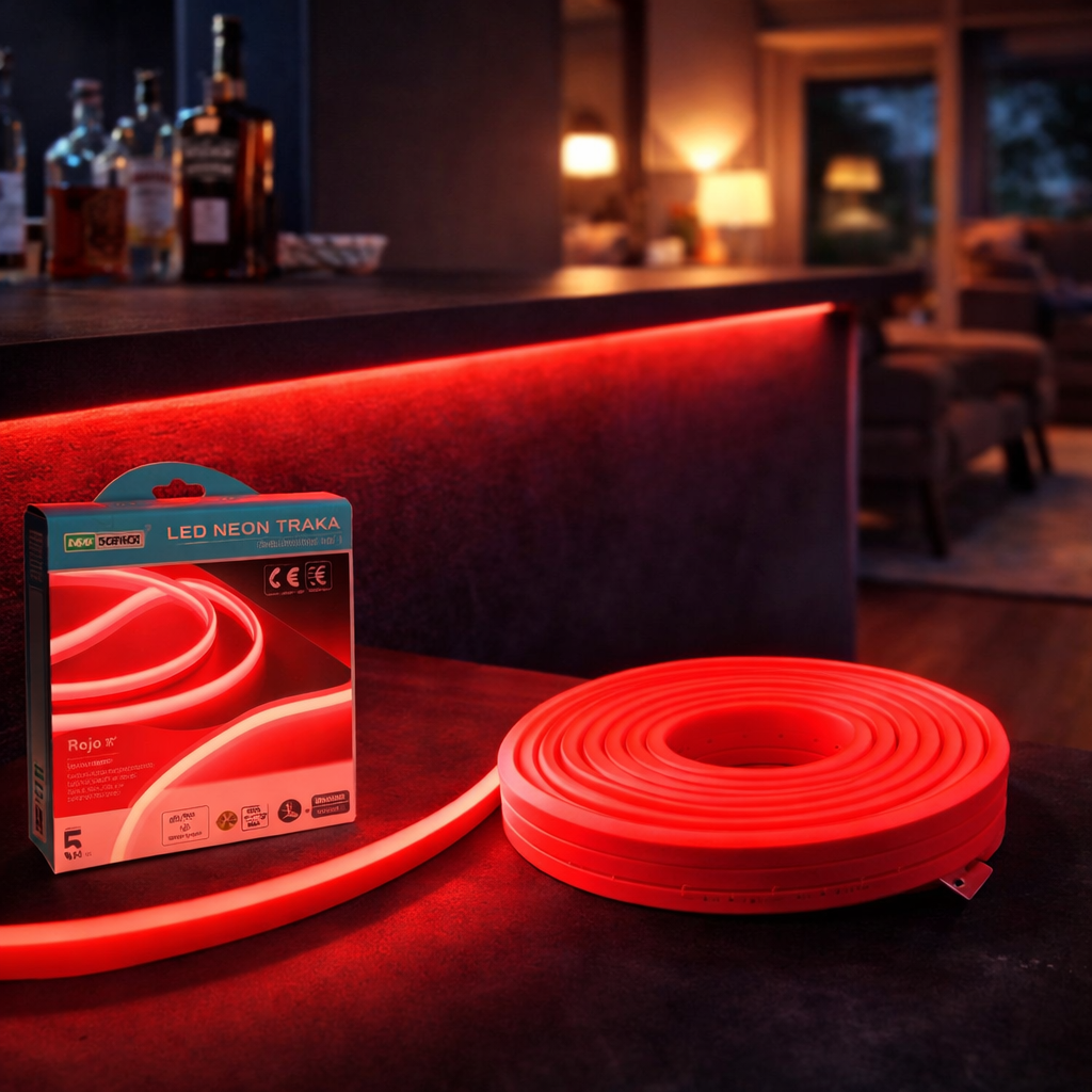 Led neon vodootporna traka 5 m ( 6 boja ) bez utikača