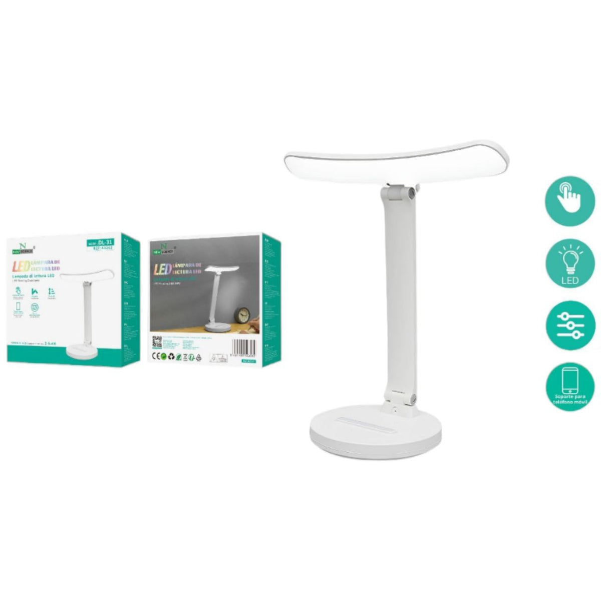 Led stolna lampa za čitanje - Feniks-shop