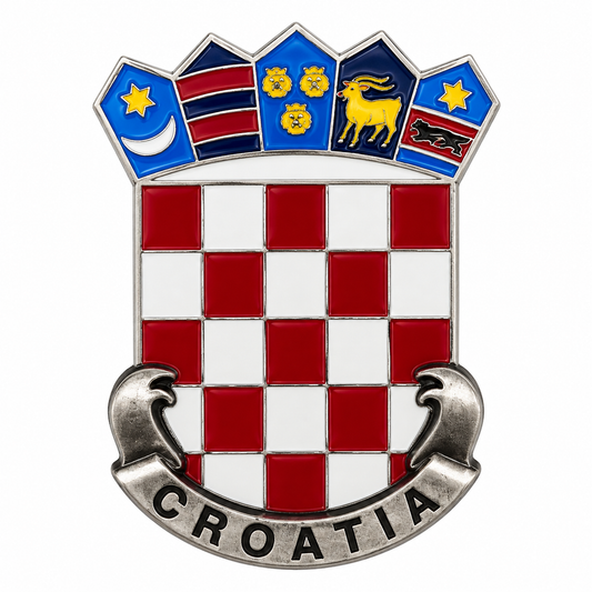 Magnet Croatia – hrvatski grb s crveno-bijelim kockicama