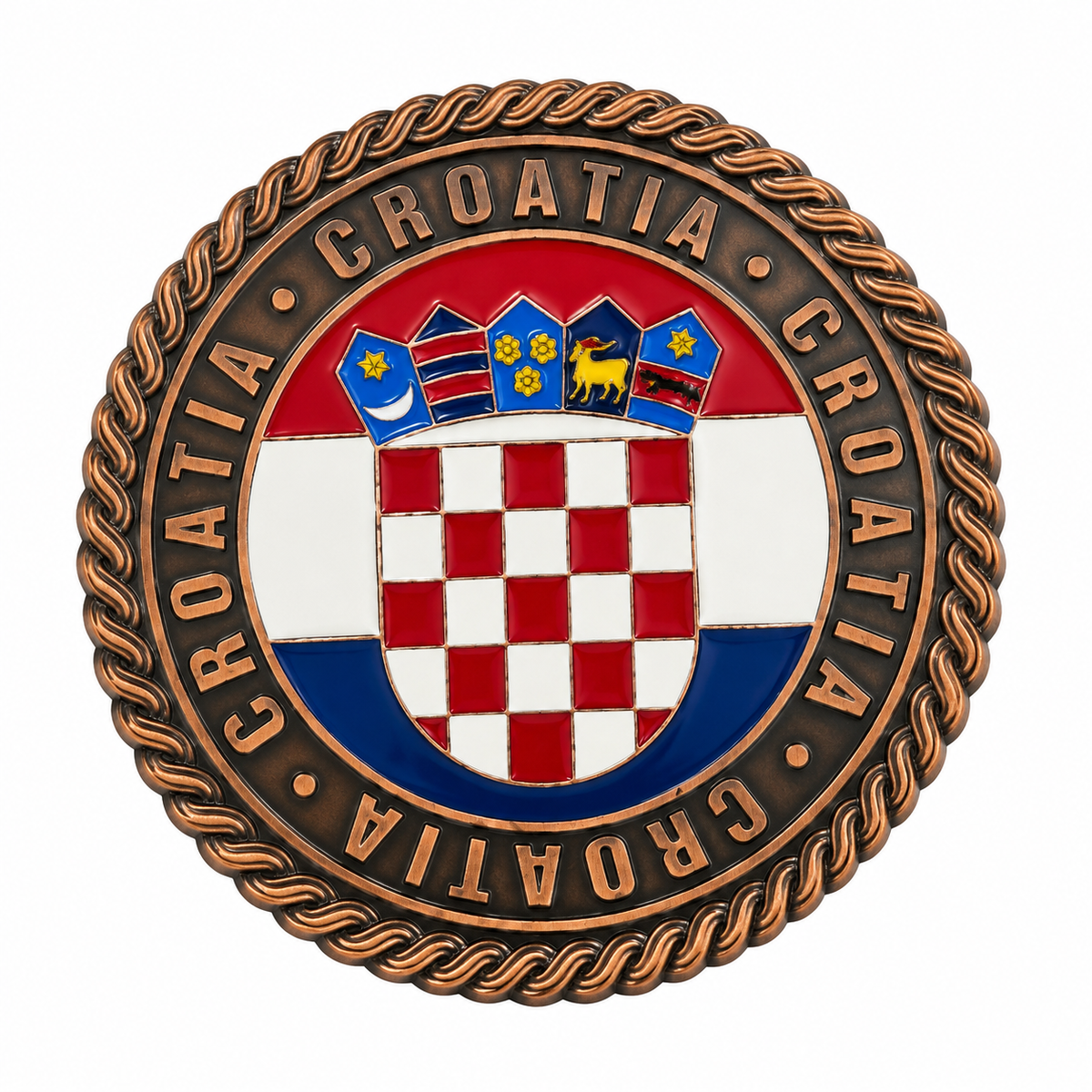 Magnet Croatia s otvaračem za boce – hrvatski grb