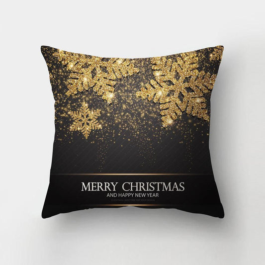 Merry christmas crna jastučnica 45x45cm