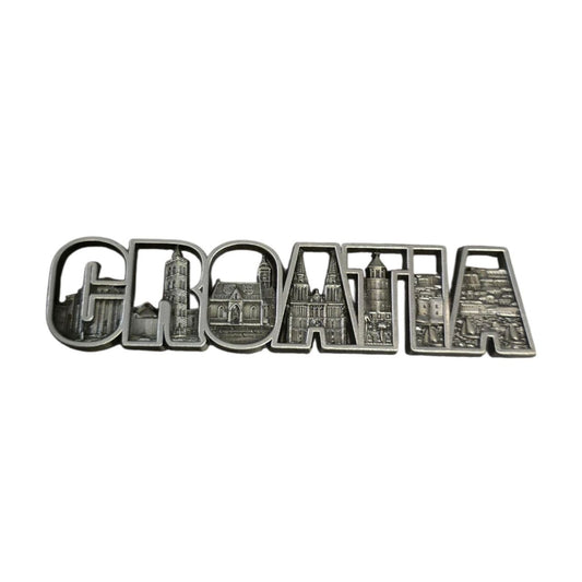Metalni magnet Croatia s motivima hrvatskih gradova
