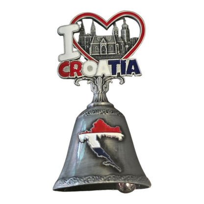 Metalni magnet zvonce Croatia – I Love Croatia