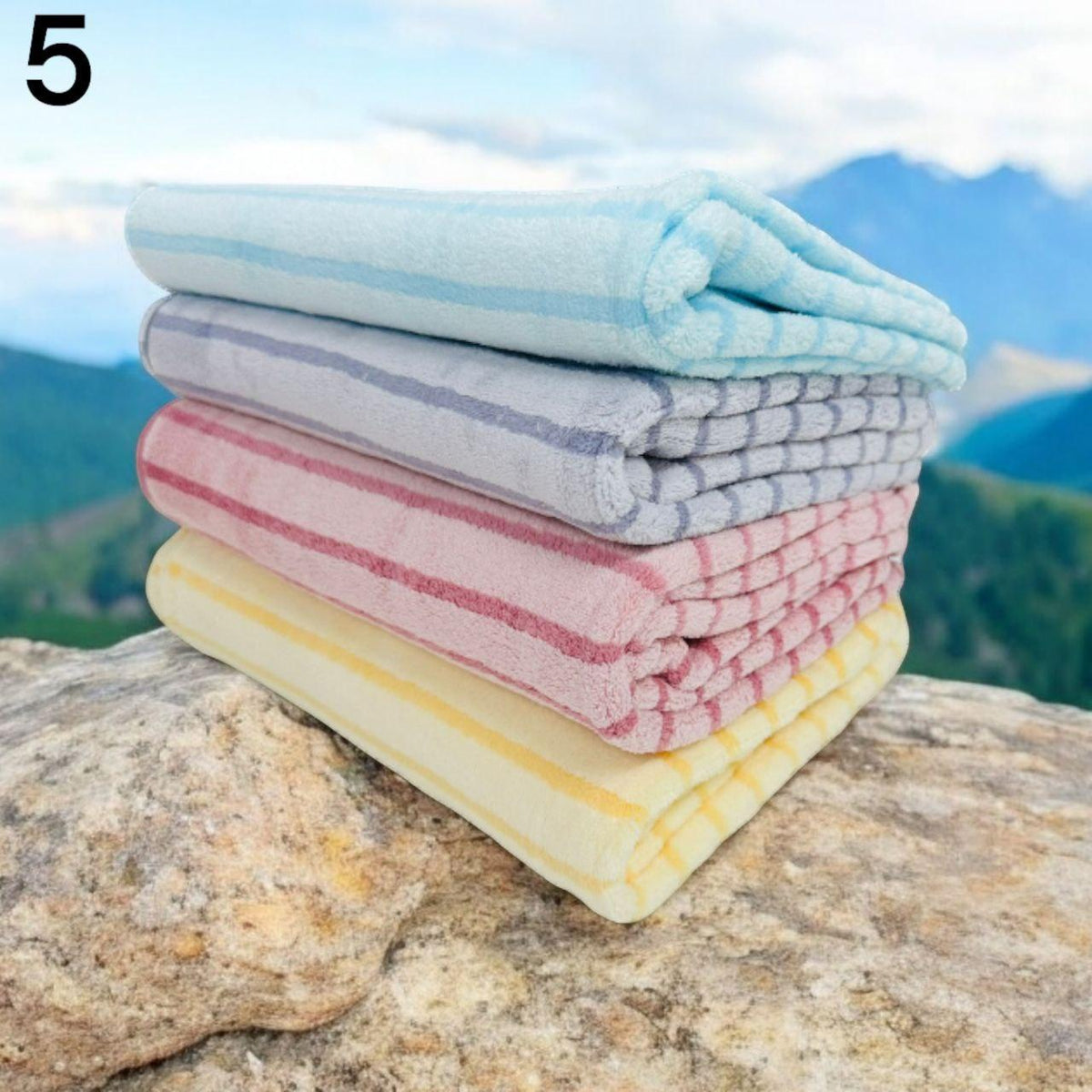 Mikrofibra ručnici s prugama ( veliki ili mali ) - Feniks-shop