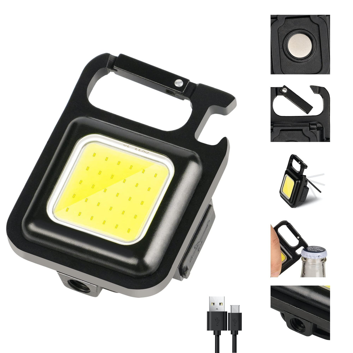 Mini led privjesak za ključeve / svjetiljka / otvarač 1+1 gratis - Feniks-shop