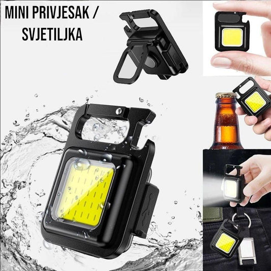 Mini led privjesak za ključeve / svjetiljka / otvarač 1+1 gratis - Feniks-shop