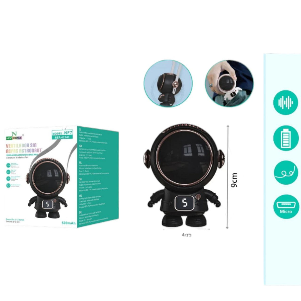Mini ventilator Astronaut NF7 - Feniks-shop