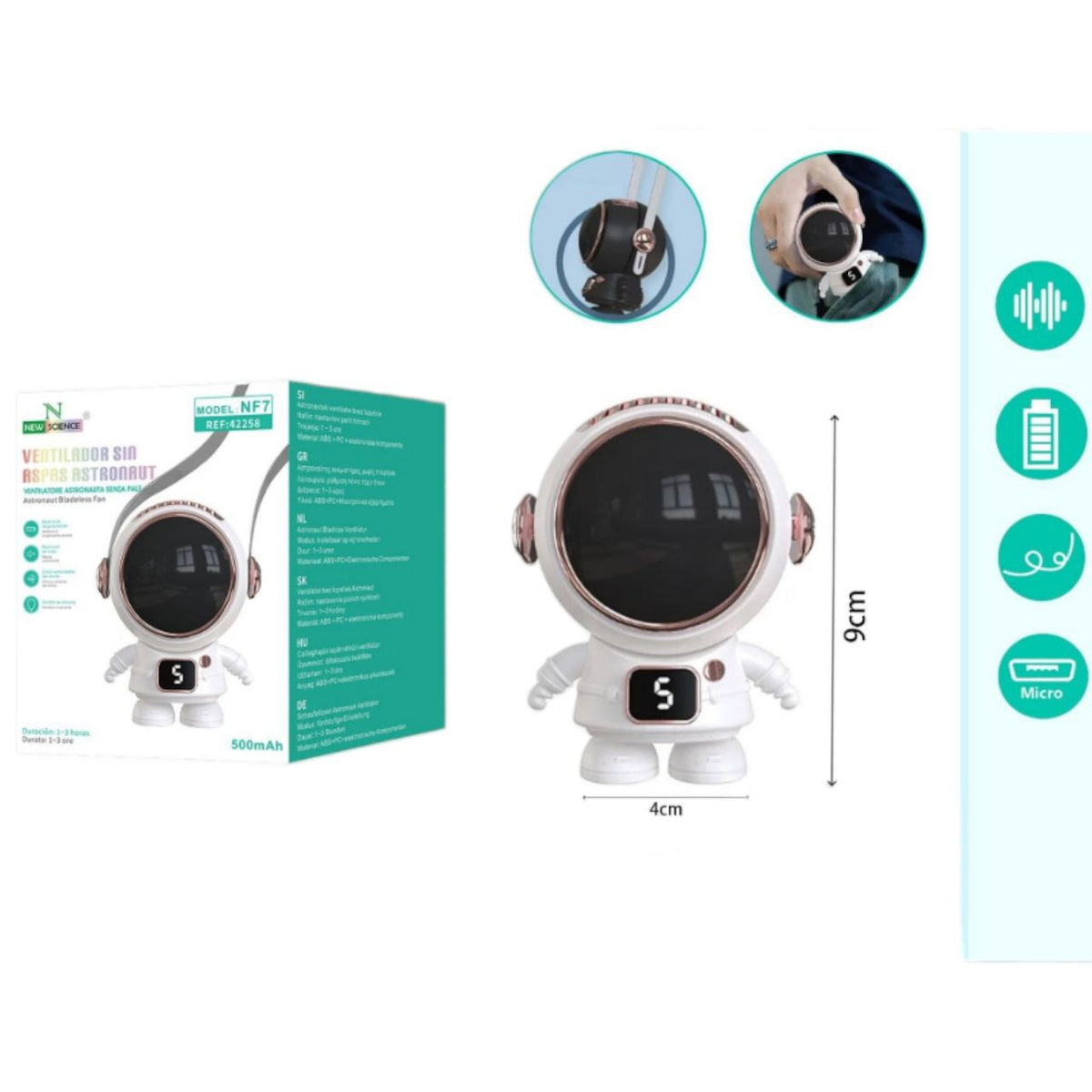 Mini ventilator Astronaut NF7 - Feniks-shop