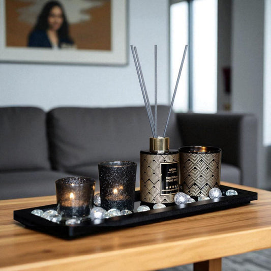 Mirisni set Aroma – Wood Sage (crno-zlatni dizajn)