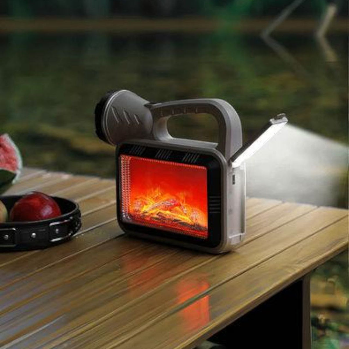 Multifunkcionalna solarna lampa kamin - Feniks-shop